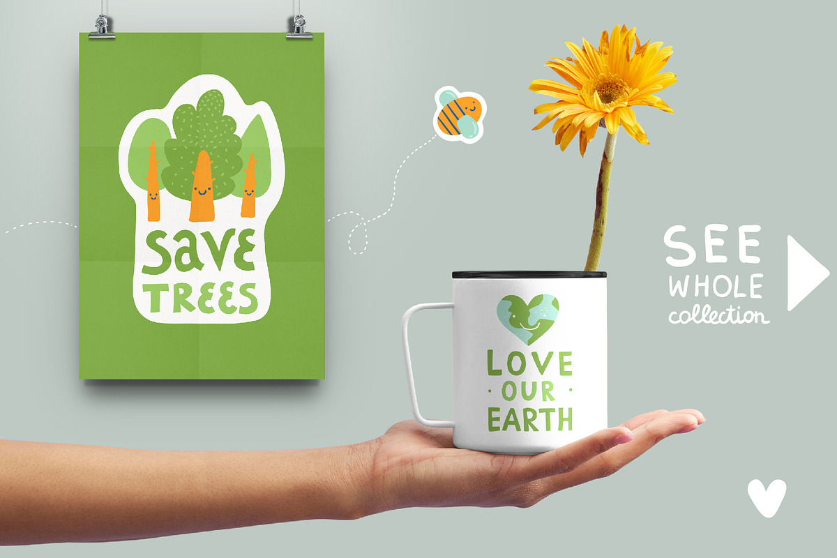 Eco stickers. Zero waste, eco life., an Object Graphic by anna khramtsova (Photo 4 of 8)