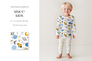Space Kids - Seamless Patterns, a Pattern Graphic by PROTEA Watercolor Studio (Thumbnail 4 of 6)