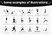 250 Notion Style Sport Illustrations, a Sport Illustration by DaisyStudio (Thumbnail 4 of 10)