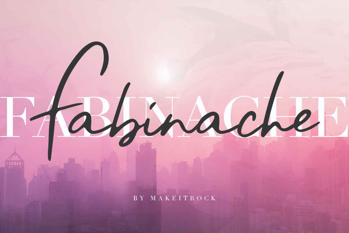 Fabinache | Sale 90% Off, a Script Font by Katie Holland (Photo 10 of 10)
