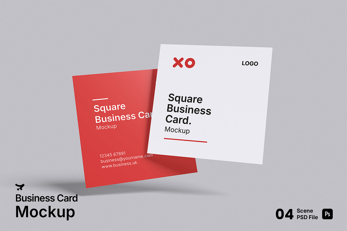 Business Card Mockup Bundle Set, an Advertising Mockup by Rielismee (Photo 1 of 5)