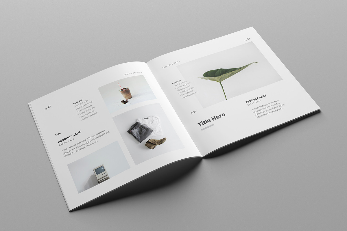 Minimal Square Catalog, a Brochure Template by Meenom Templates (Photo 12 of 14)