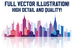 Vector Cityscape Decoration