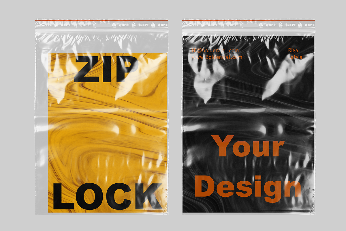 ZipLock Bag Mockup, a Product Mockup by Bolderaja1 Studio (Photo 3 of 10)