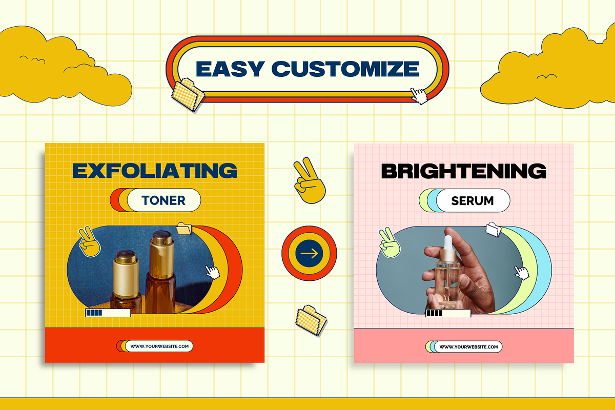 120 Modern Instagram Pack Skincare, a Social Media Template by Branding Victory STD (Photo 5 of 10)