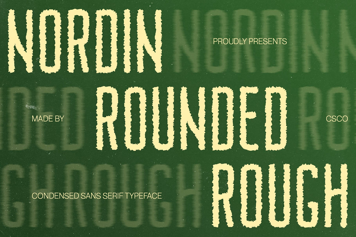 Nordin Rounded Rough, a Sans Serif Font by Craft Supply Co. (Photo 1 of 8)