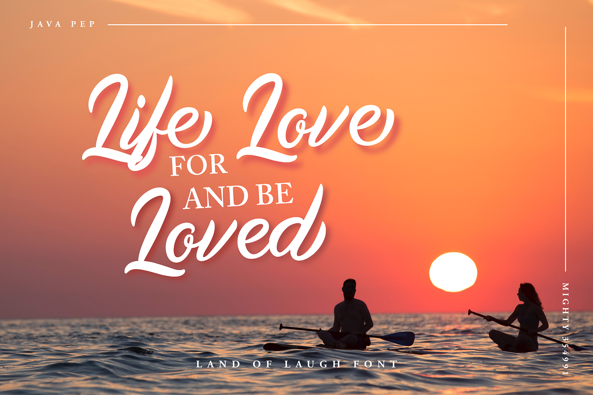Land Of Laugh -Clean & Rough, a Script Font by Java pep (Photo 10 of 20)