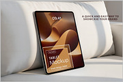 Tablet Mockup on Sofa PSD, an iPad Mockup by Bruno's Shop (Thumbnail 2 of 4)