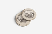Round Coaster Mockup, a Product Mockup by MrLetters (Thumbnail 5 of 5)