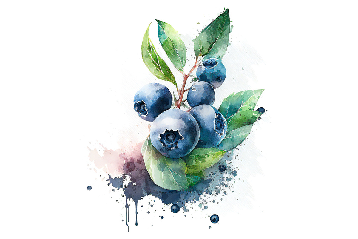 Fruit watercolor illustrations / 02, a Food Illustration by Graxaim Mock-up (Photo 6 of 8)