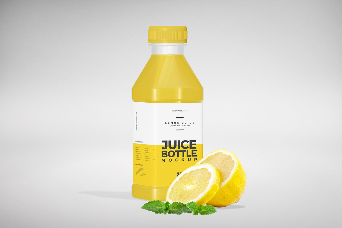 Juice Bottle Mockup, a Packaging Mockup by Nina Shaw (Photo 14 of 17)