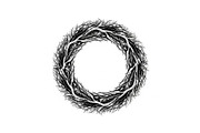 Hand Drawn Wreath Frame Bundle, an Illustration by yasushie (Thumbnail 20 of 51)