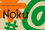 Noku Font Playful, a Handwritten Font by baurstudio (Thumbnail 5 of 9)