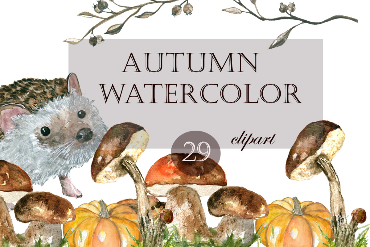 Yellow autumn watercolor, an Animal Illustration by JuliaFast (Photo 1 of 7)