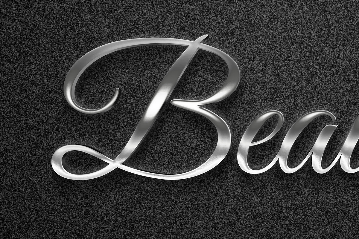 Silver Text Effect Beauty Style, a Layer Style Add-On by Mockmenot (Photo 3 of 4)