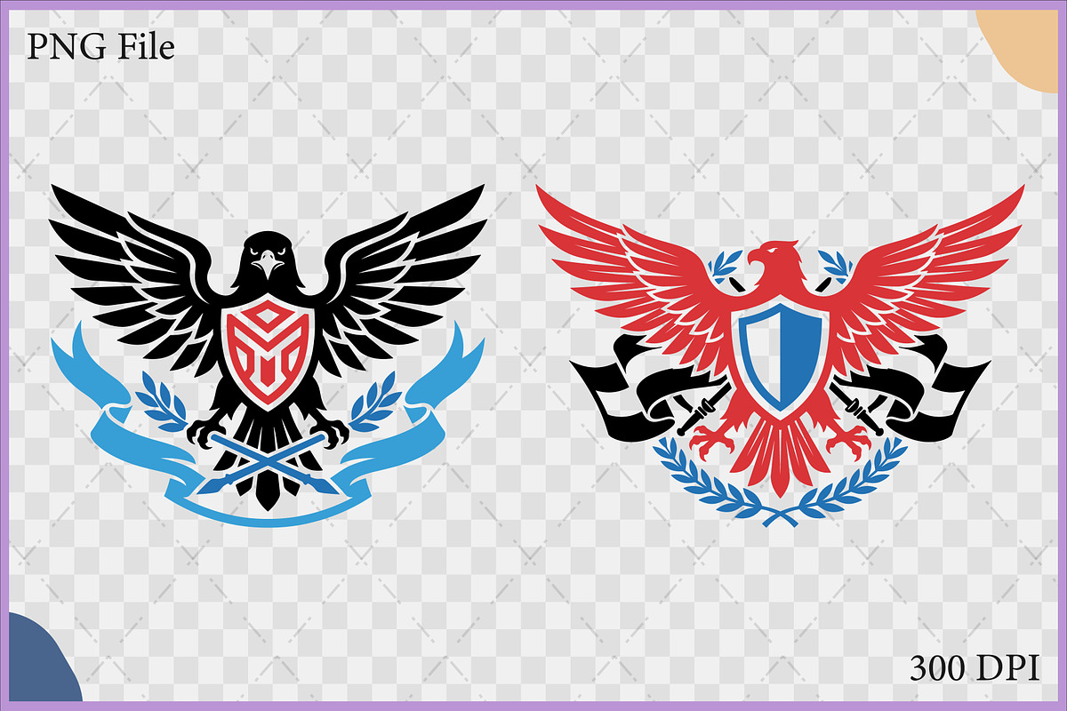 Eagle Crest Heraldic Shield SVG Set, an Object Illustration by Gfx Expert Team (Photo 2 of 3)