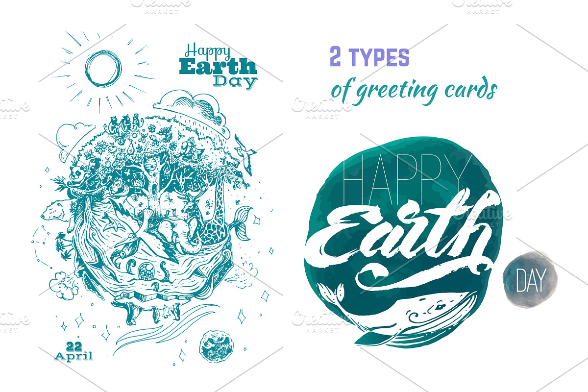 Happy Earth Day!, an Animal Illustration by Margo Miller (Photo 5 of 5)