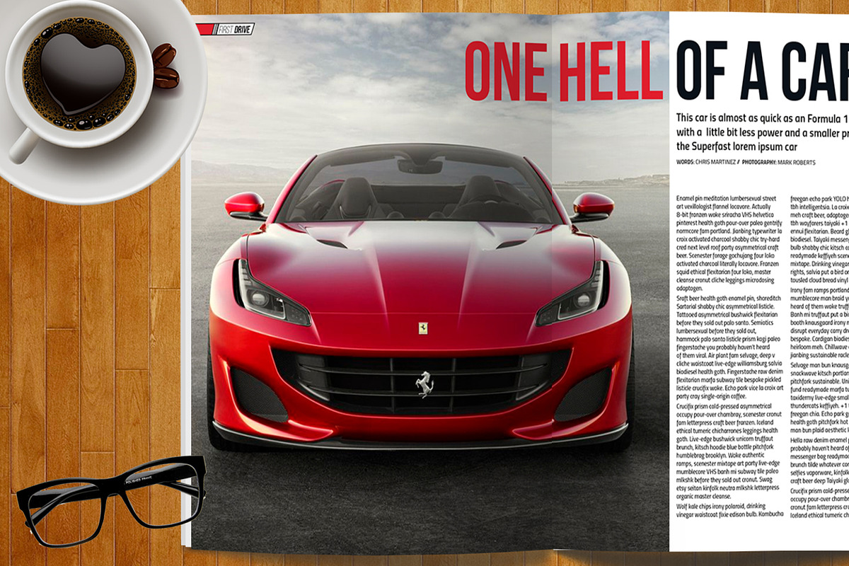 Car Magazine Template, a Magazine Template by Red Cactus Creative (Photo 13 of 18)