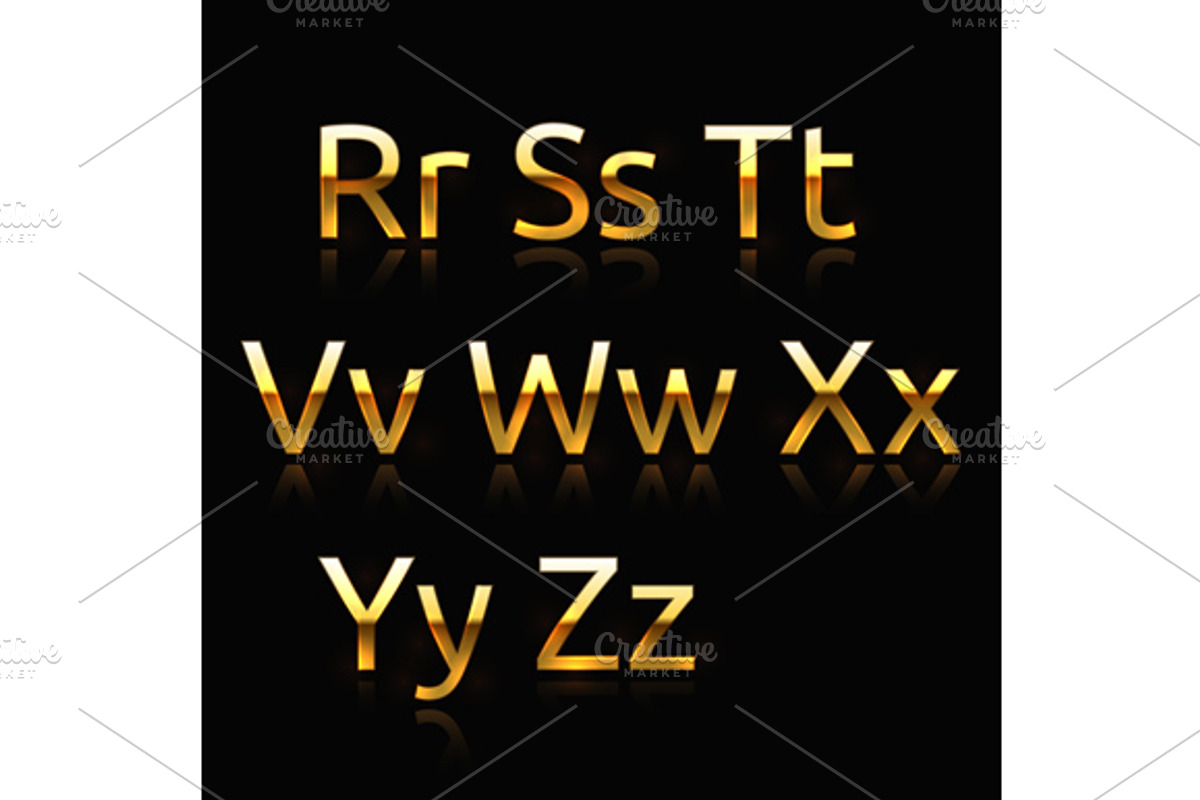 Golden alphabet preview 3