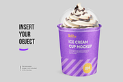 Ice cream cup mockup set, a Cups & Container Mockup by BlackMockup (Thumbnail 4 of 10)