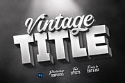 Vintage Movie Title Effects Bundle, a Design Template by Andrew Skoch Design (Thumbnail 13 of 14)