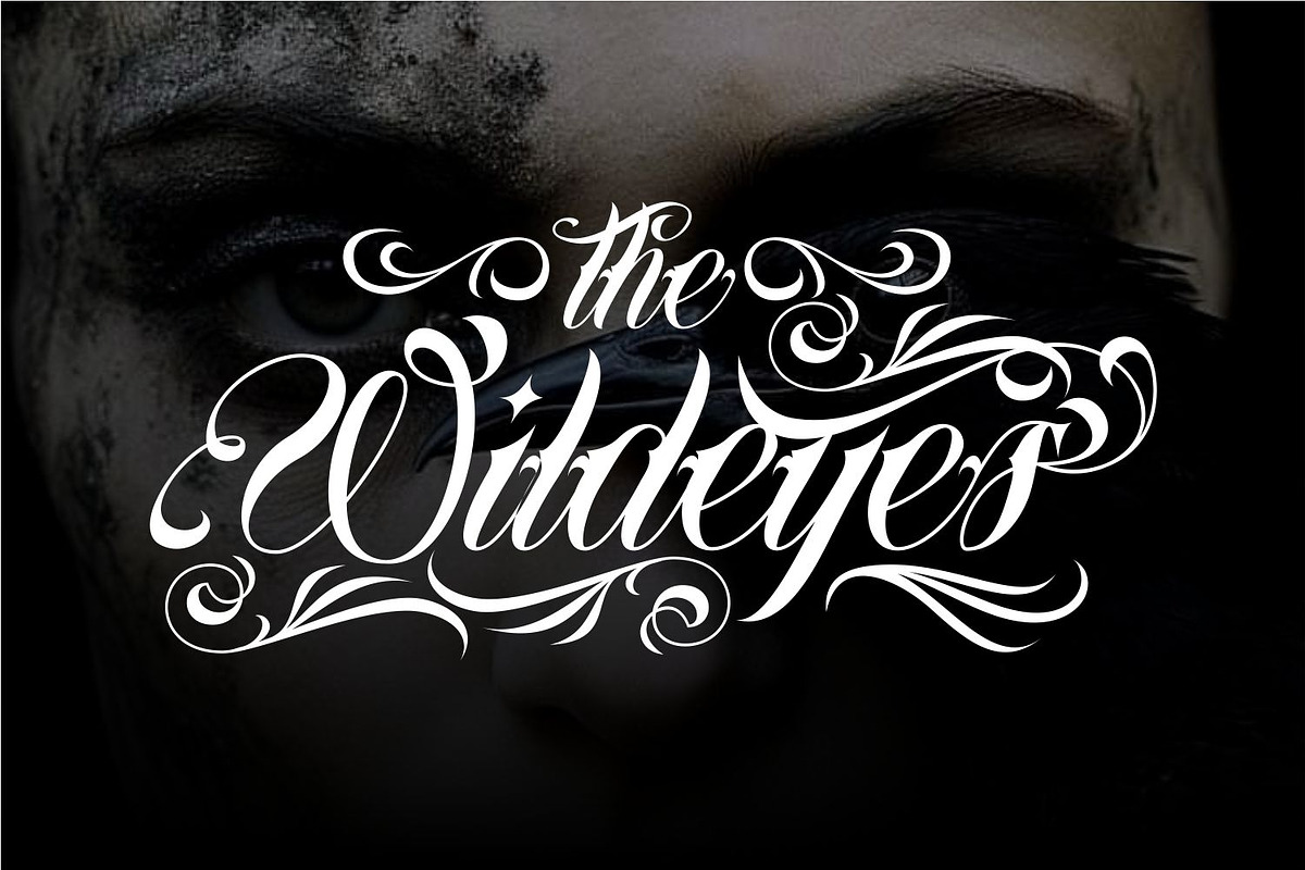 Amigos Chicano Script Tattoo Font, a Script Font by WhymoreArt (Photo 6 of 13)
