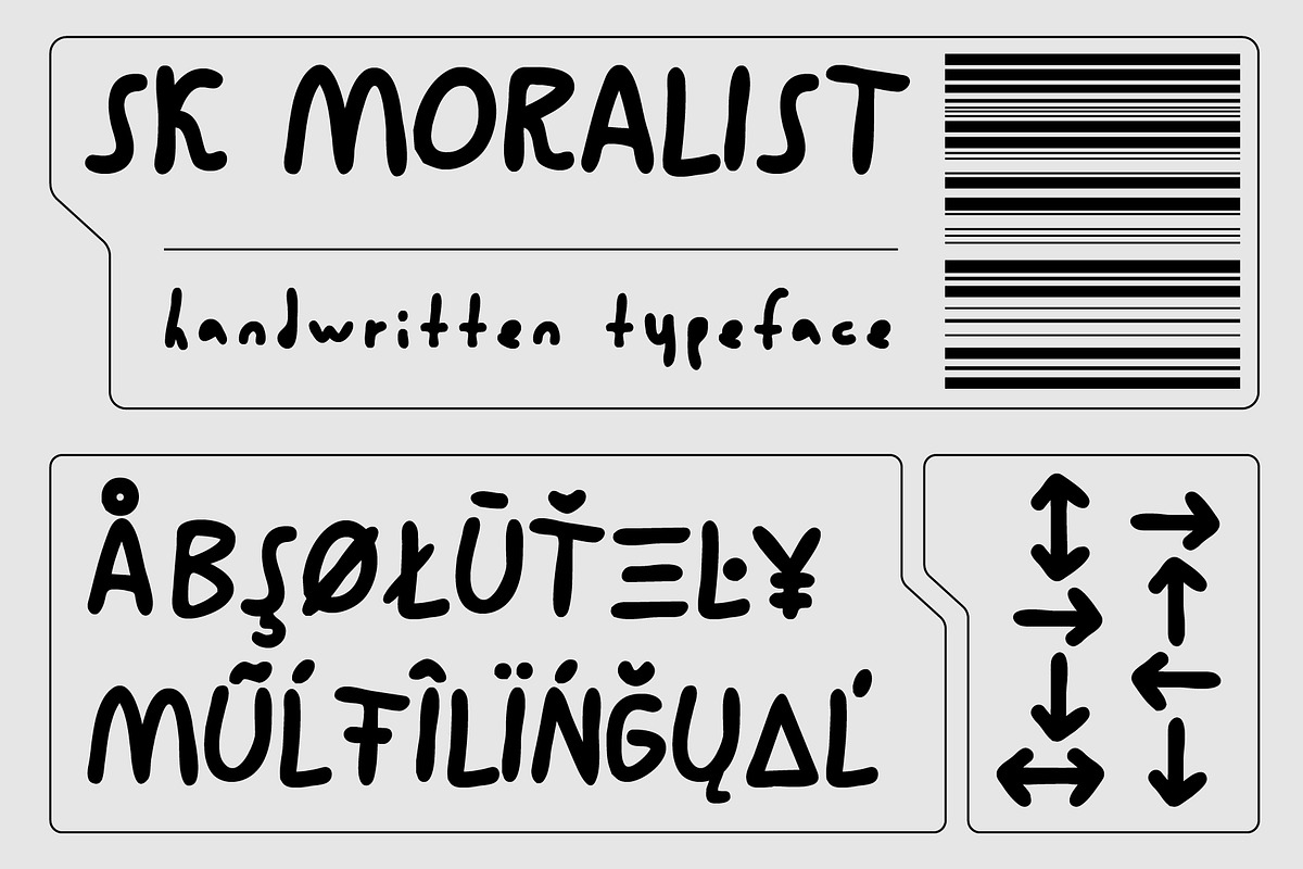 SK Moralist — Handwritten Font, a Font by Shriftovik Type Foundry (Photo 2 of 8)