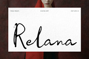 CS Relana - Signature Script Font, a Script Font by Craft Supply Co. (Thumbnail 1 of 8)