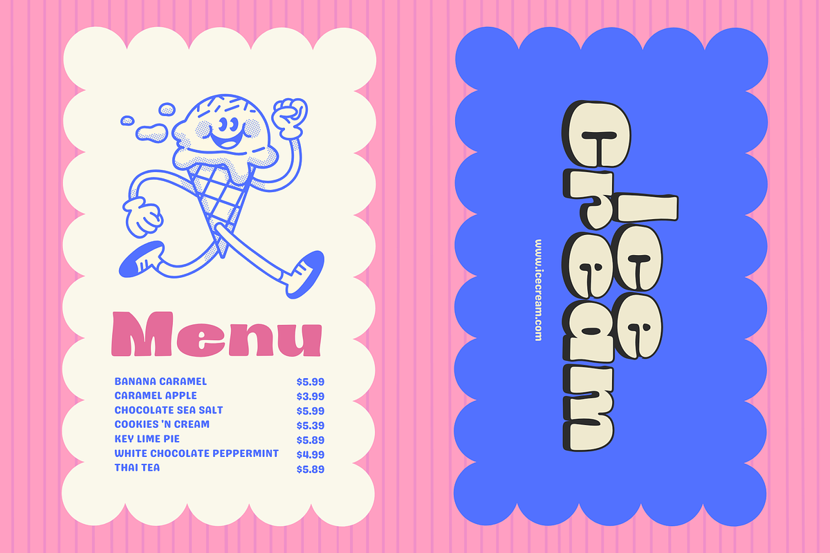 Food Menu - Bold Extrude Font, a Sans Serif Font by Nirmana Visual (Photo 7 of 10)