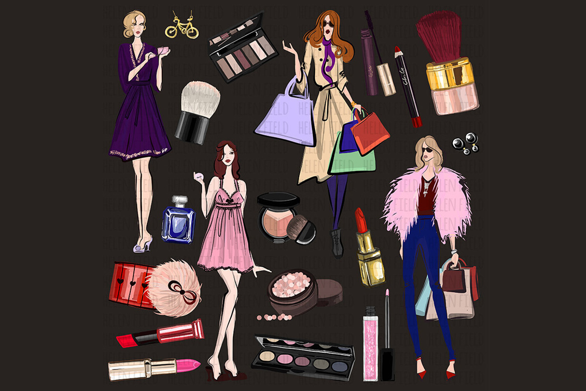 Digital watercolor perfume&cosmetics, an Illustration by Art Loft (Photo 11 of 17)