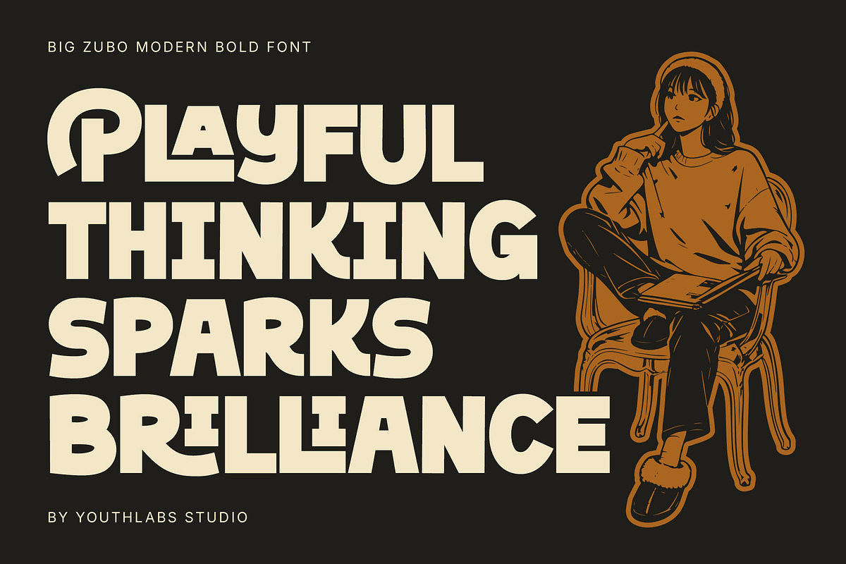 Big Zubo – Modern Bold Display Font, a Sans Serif Font by Youthlabs Studio (Photo 4 of 13)