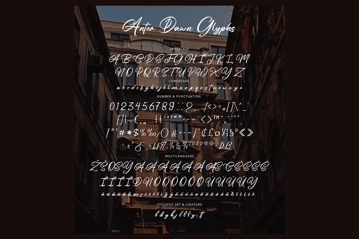Anter Dawn - Script Font, a Script Font by FHFont (Photo 5 of 5)