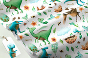 Watercolor Dinosaurs Collection, a Decorative Illustration by MariArtySpace (Thumbnail 11 of 12)