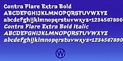 Contra Flare, a Serif Font by Wiescher-Design (Thumbnail 7 of 8)