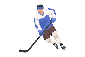 Ice hockey player. Athletes in, a Sport Illustration by Things for designers