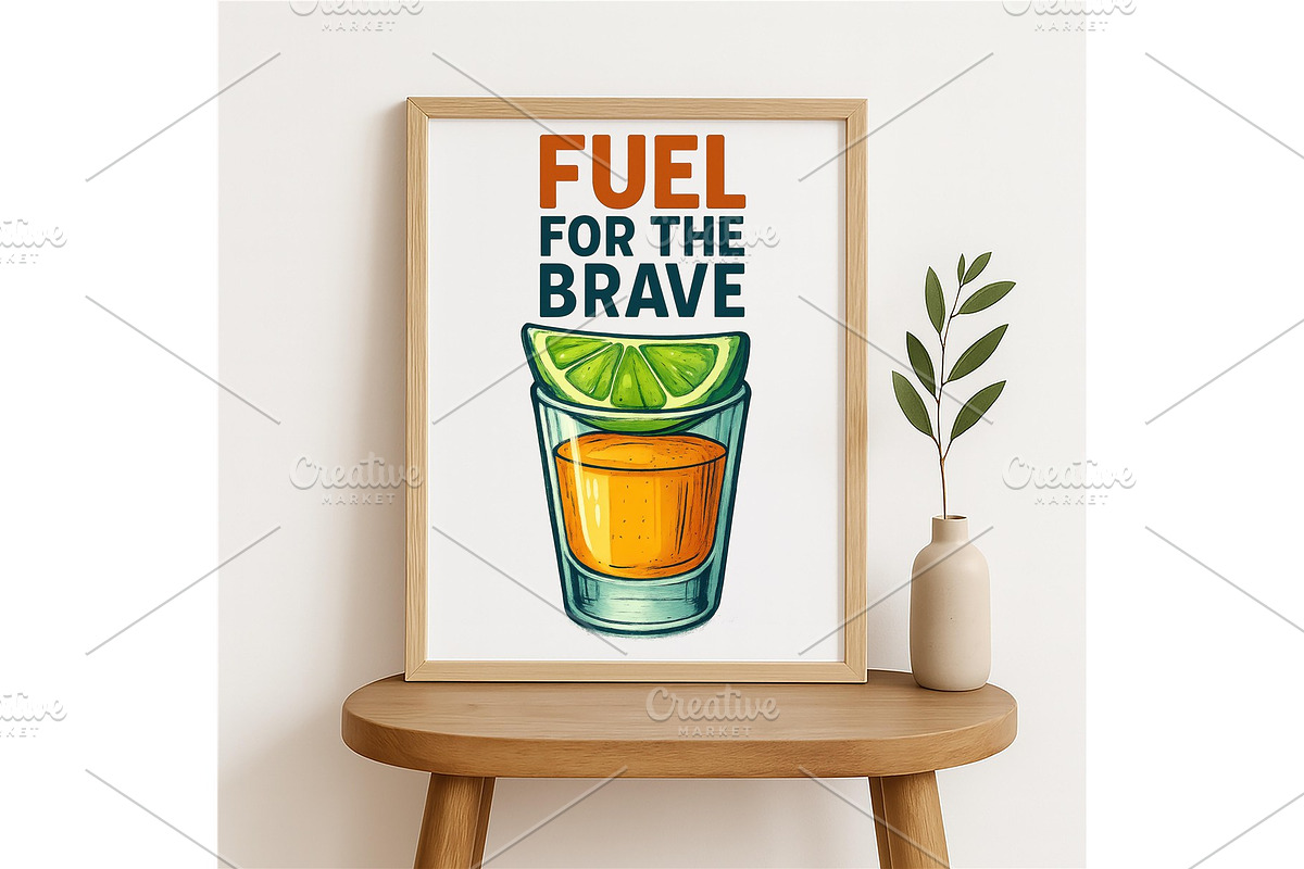 Fuel for the Brave Tequila Shot, a Background Graphic by LaseredNinja (Photo 4 of 7)
