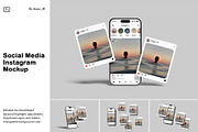 Social Media Instagram Mockup, an iPhone Mockup by Amigos__46 (Thumbnail 1 of 9)