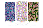 India, Ethnic floral prints, a Pattern Graphic by Laura Camoe (Thumbnail 2 of 10)