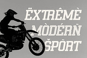 Reztor - Modern Sport Display Font, a Sans Serif Font by Flawless And Co (Thumbnail 5 of 10)