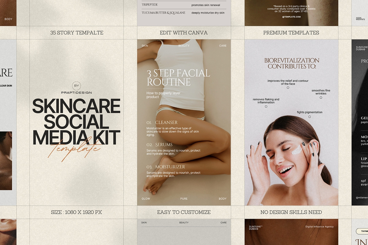 Skincare Instagram Story Kit