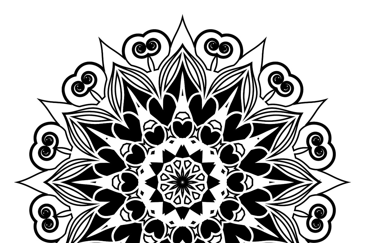 27 mandala vector backgrounds design, a Pattern Graphic by NJ Himel (Photo 11 of 28)