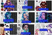 Procreate Brushes Whole Shop Bundle, a Brush Add-On by Selentaori Studio (Thumbnail 6 of 19)