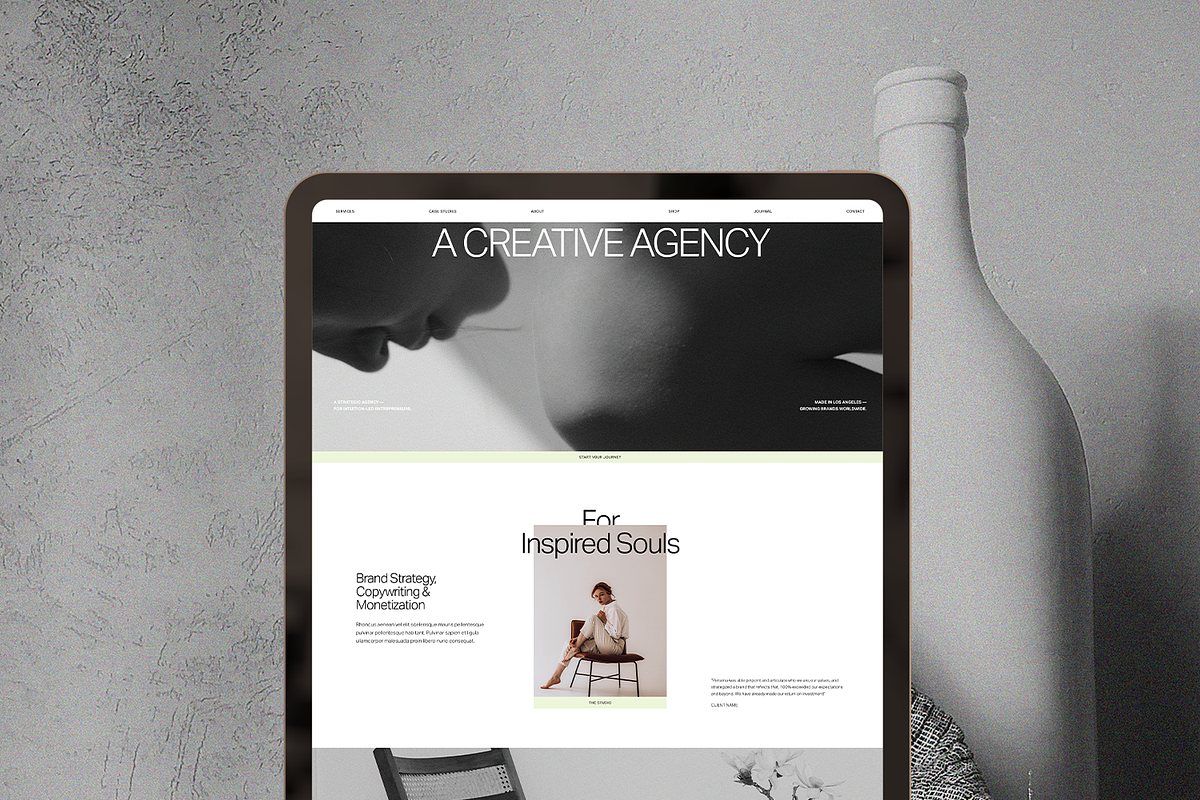 Persona: Squarespace 7.1 Template, a Squarespace Template by The Styled Square (Photo 1 of 7)