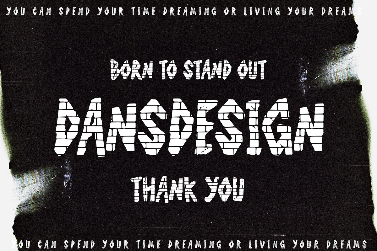 Swagger Answer Graffiti Y2k Display, a Blackletter Font by dansdesign (Photo 6 of 7)