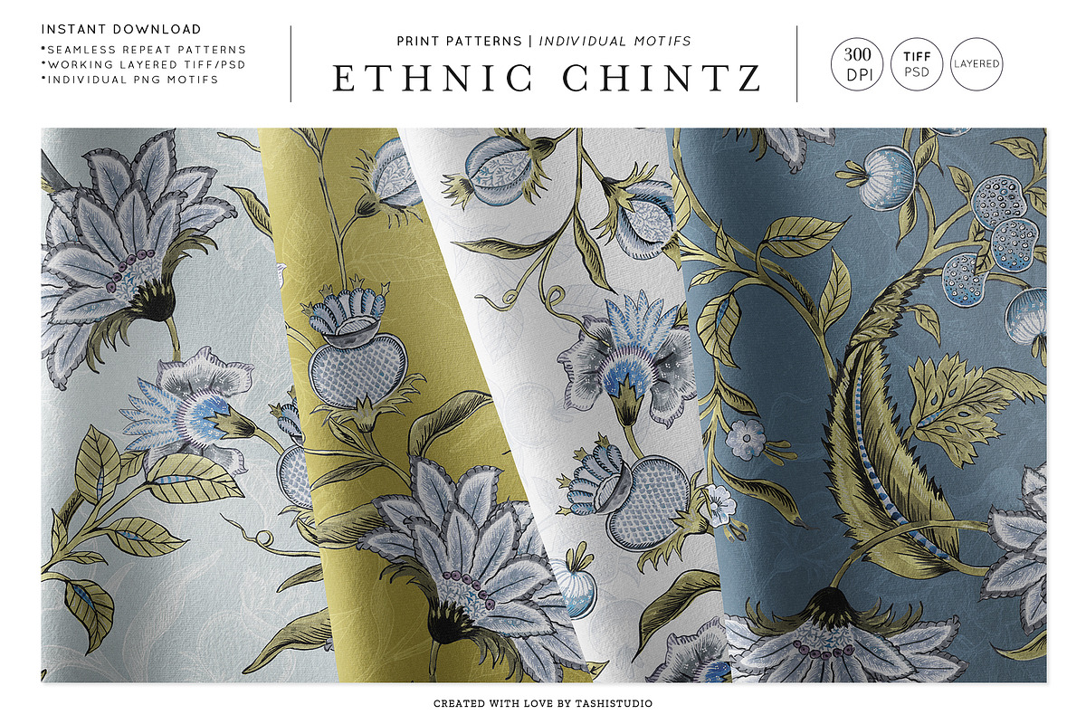 Ethnic Chintz, Watercolour Prints!, a Pattern Graphic by TSTUDIO (Photo 1 of 12)