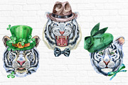 Cute watercolor tigers. Part 4, an Animal Illustration by Watercolor fantasy (Thumbnail 4 of 4)