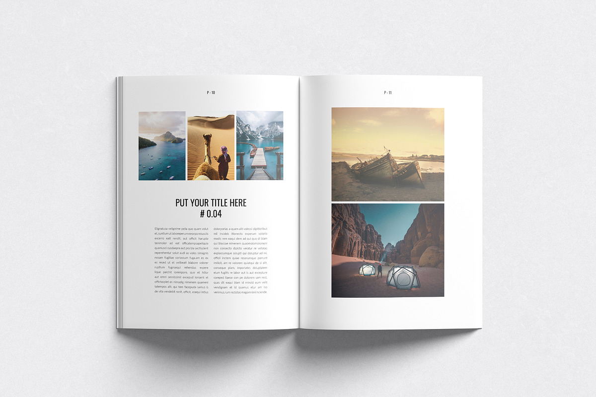 Photo Album Book Template, a Magazine Template by DesignCrest