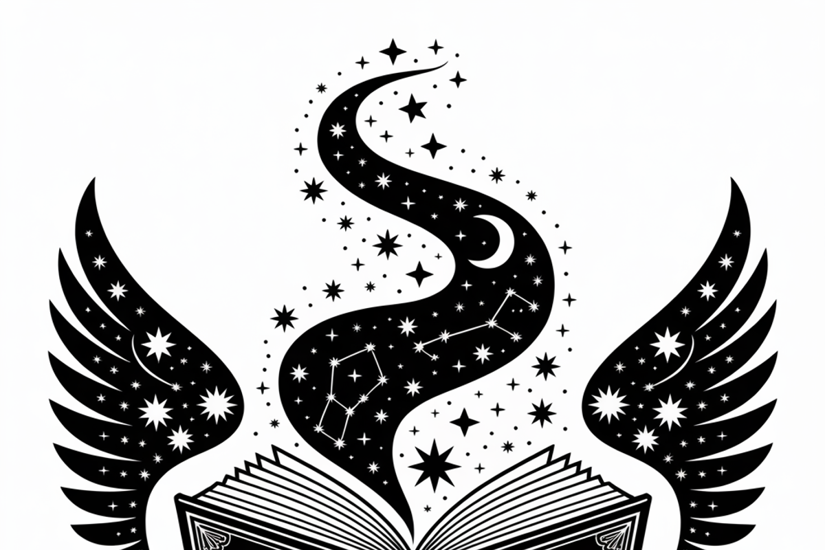 silhouette of a witch’s spellbook, an Illustration by Amazin_art (Photo 3 of 20)