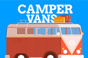 Camper vans Illustration Pack, a Graphic by Wilsonkjc (Thumbnail 1 of 5)
