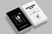 Unique Business Card Layout, a Stationery Template by ContestDesign (Thumbnail 1 of 3)